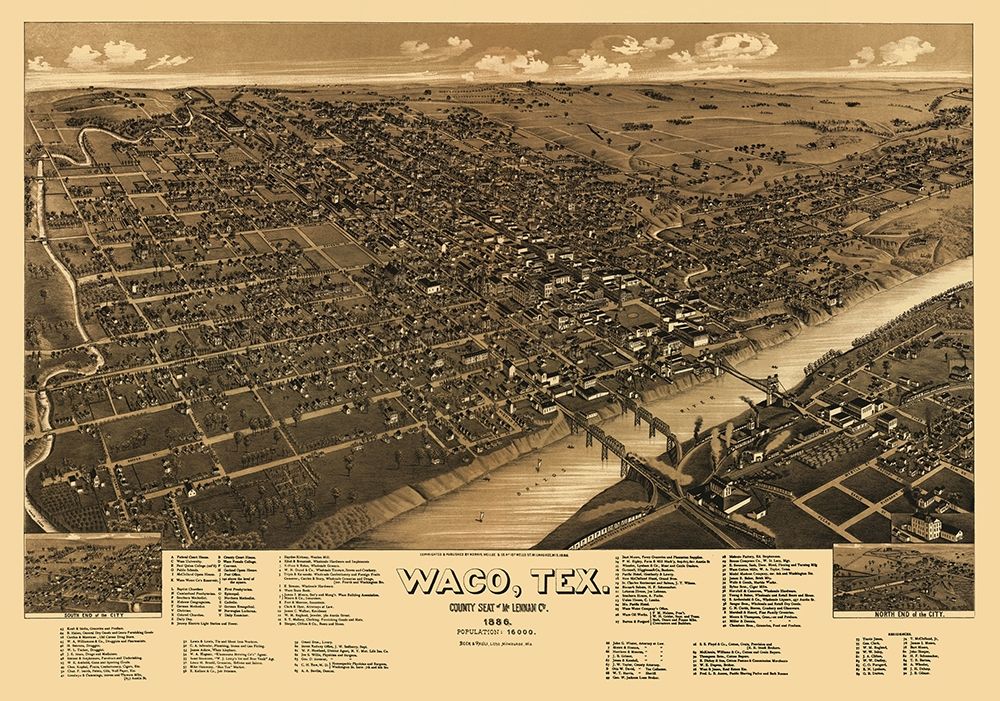 Waco Texas - Wellge 1886