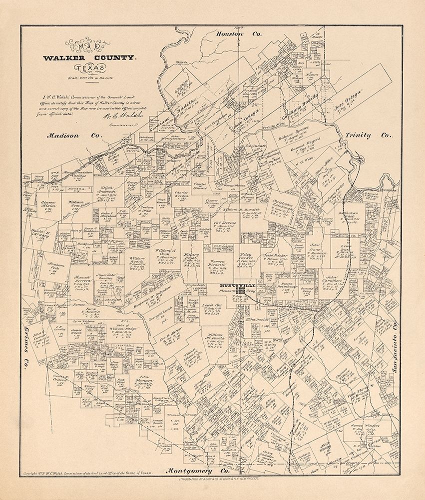 Walker County Texas - Walsh 1879
