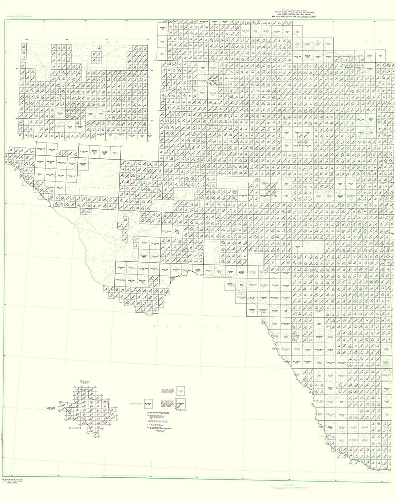 Texas West Texas Quad - USGS 1975