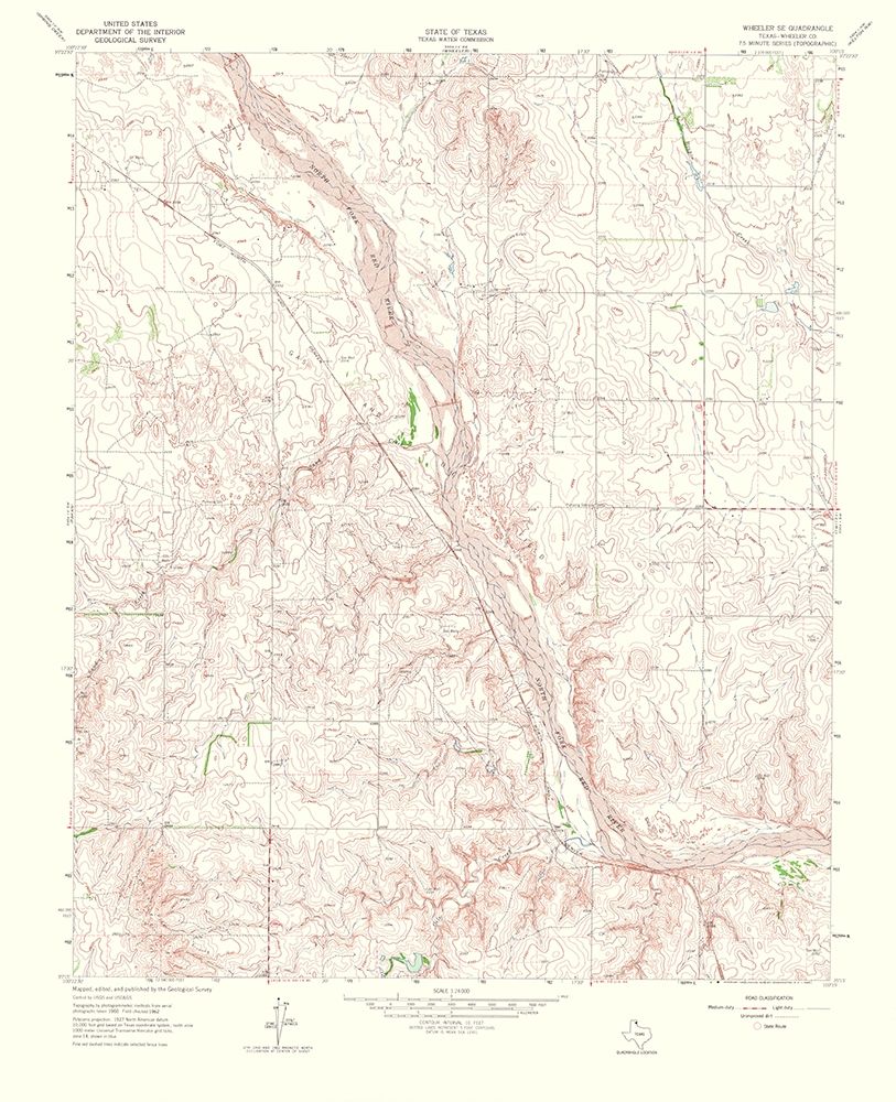 Wheeler Southeast Texas Quad - USGS 1965