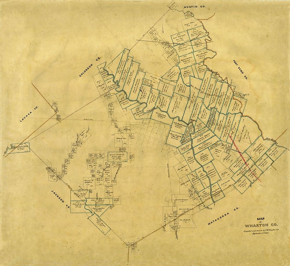 Wharton County Texas - Pressler 1865