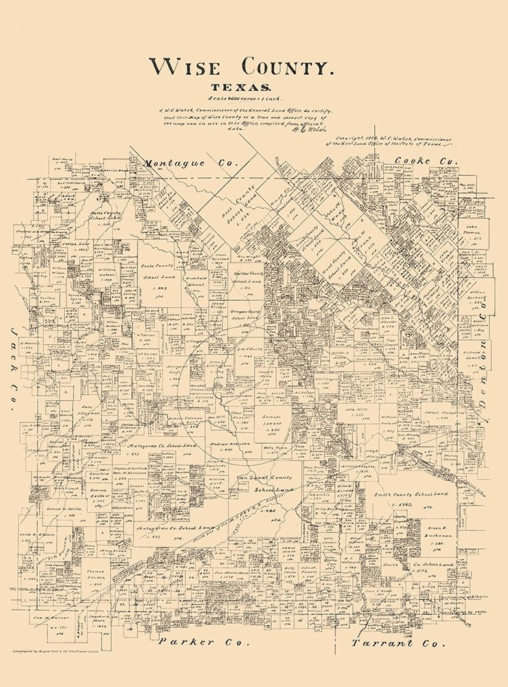 Wise County Texas - Walsh 1879