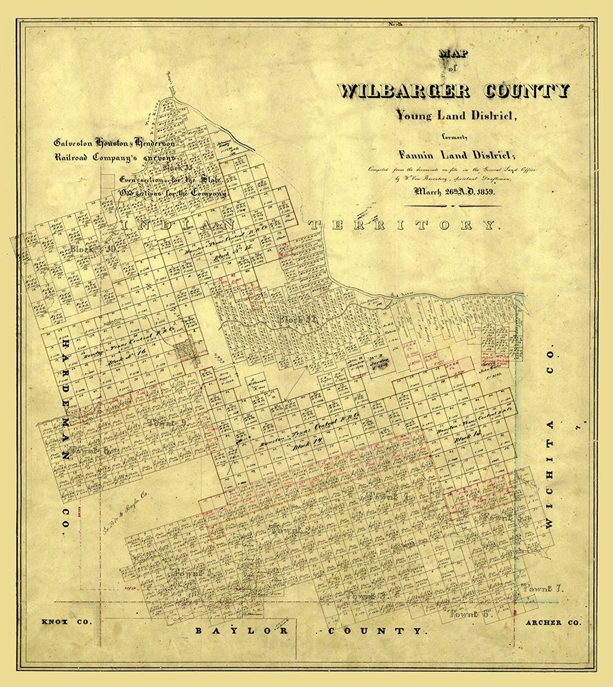 Wilbarger County Texas - Rosenberg 1859
