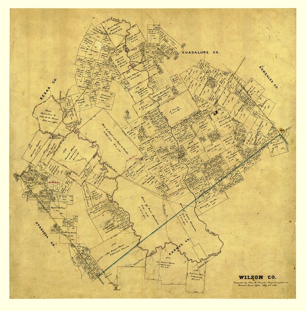 Wilson County Texas - Pressler 1866