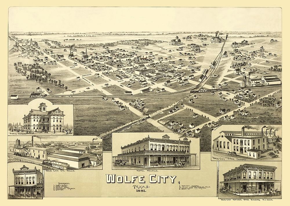 Wolfe City Texas - Fowler 1891