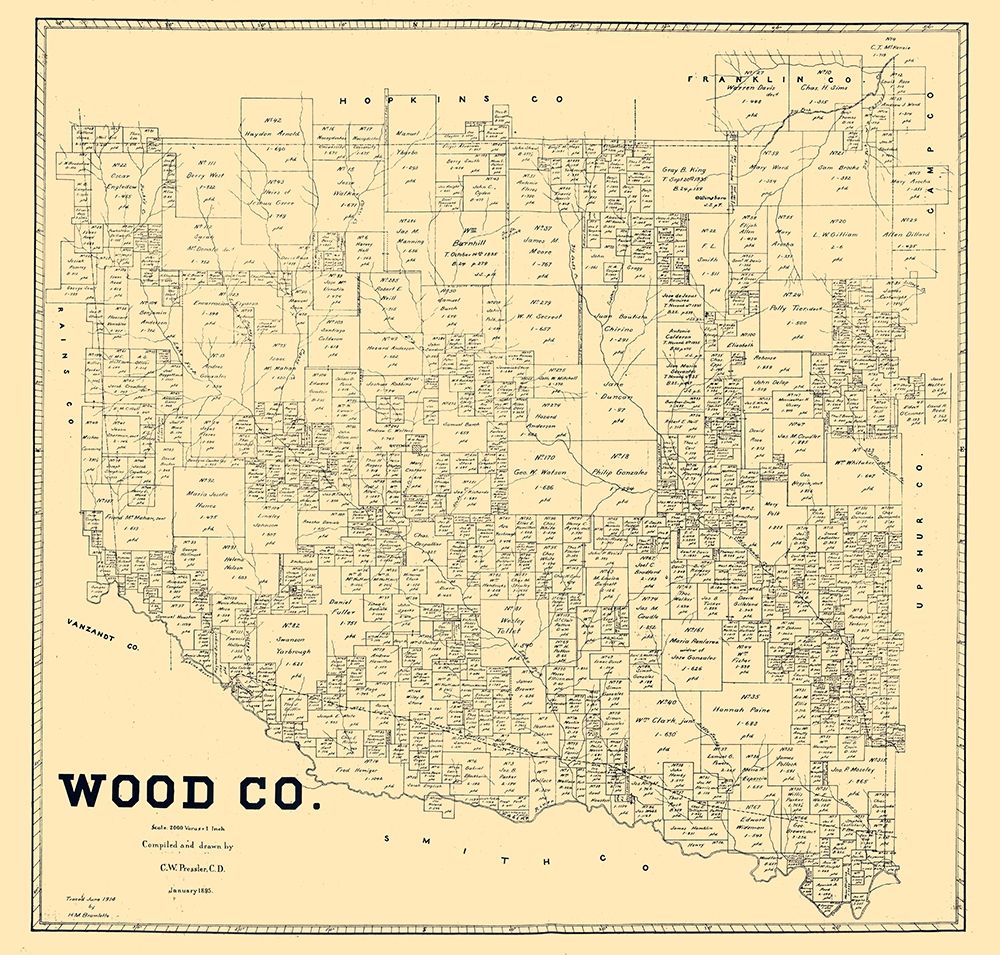 Wood County Texas - Pressler 1895