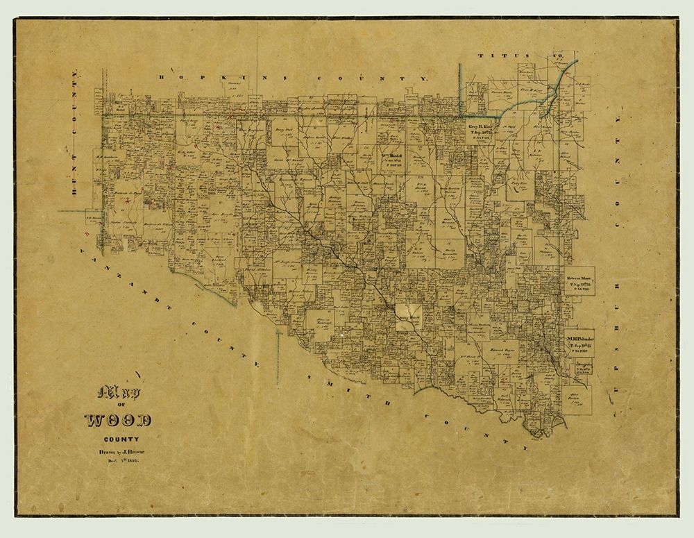 Wood County Texas - Browne 1857