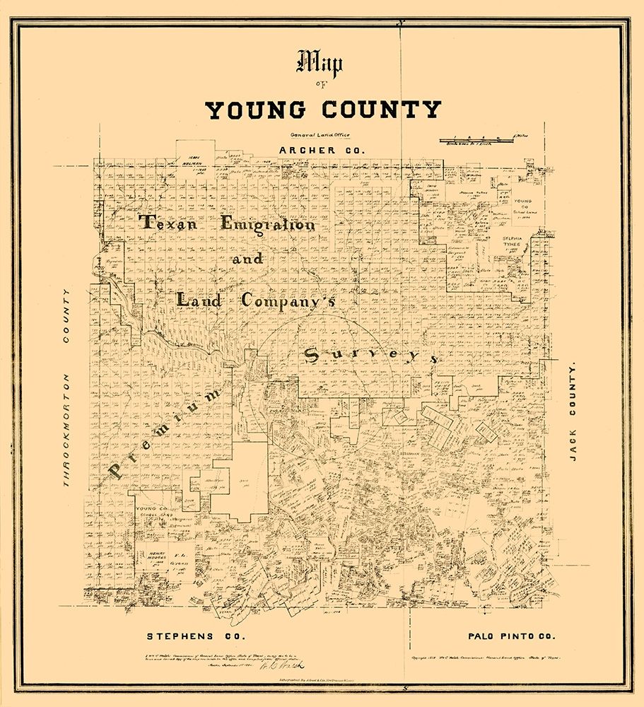 Young County Texas - Walsh 1889
