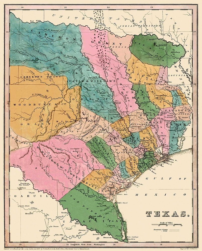 Texas - Bradford 1833