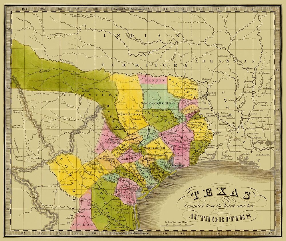 Texas - Greenleaf 1840