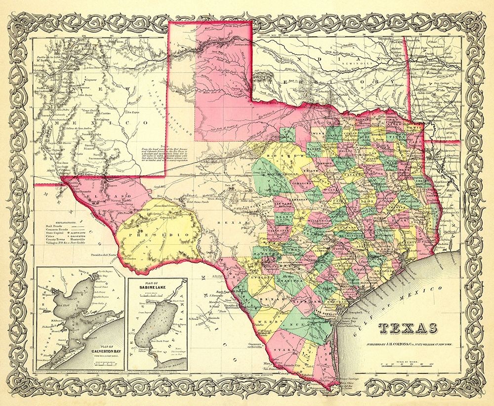 Texas - Colton 1856