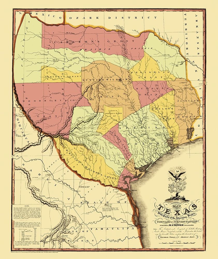 Texas - Tanner 1837