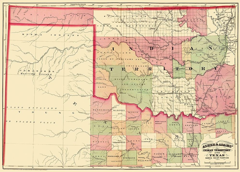 Indian Territory, North West Texas 1874