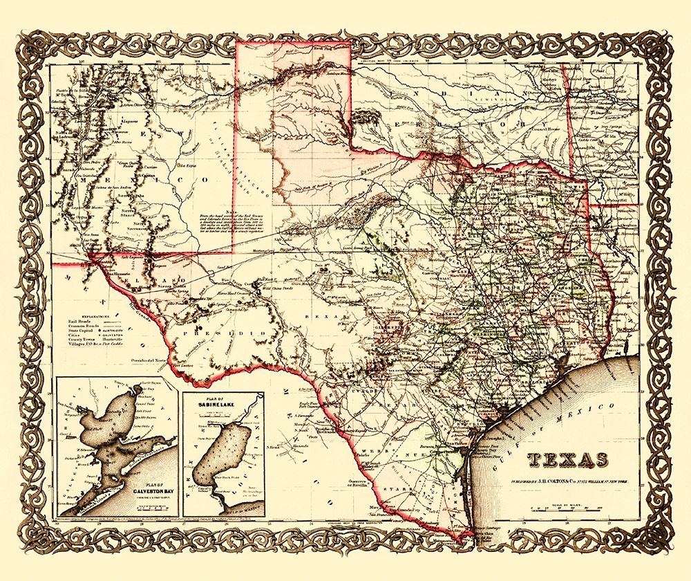 Texas, Galveston Bay, Sabine Lake Plans