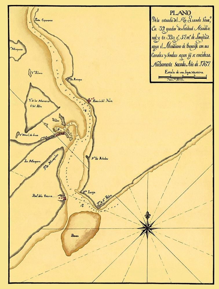 Mouth of The Rio Grande - 1767