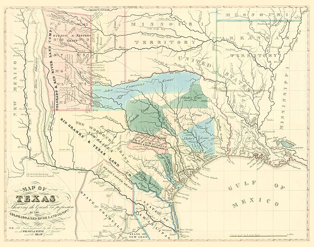 Texas Grants by Colorado and Red River Land Co