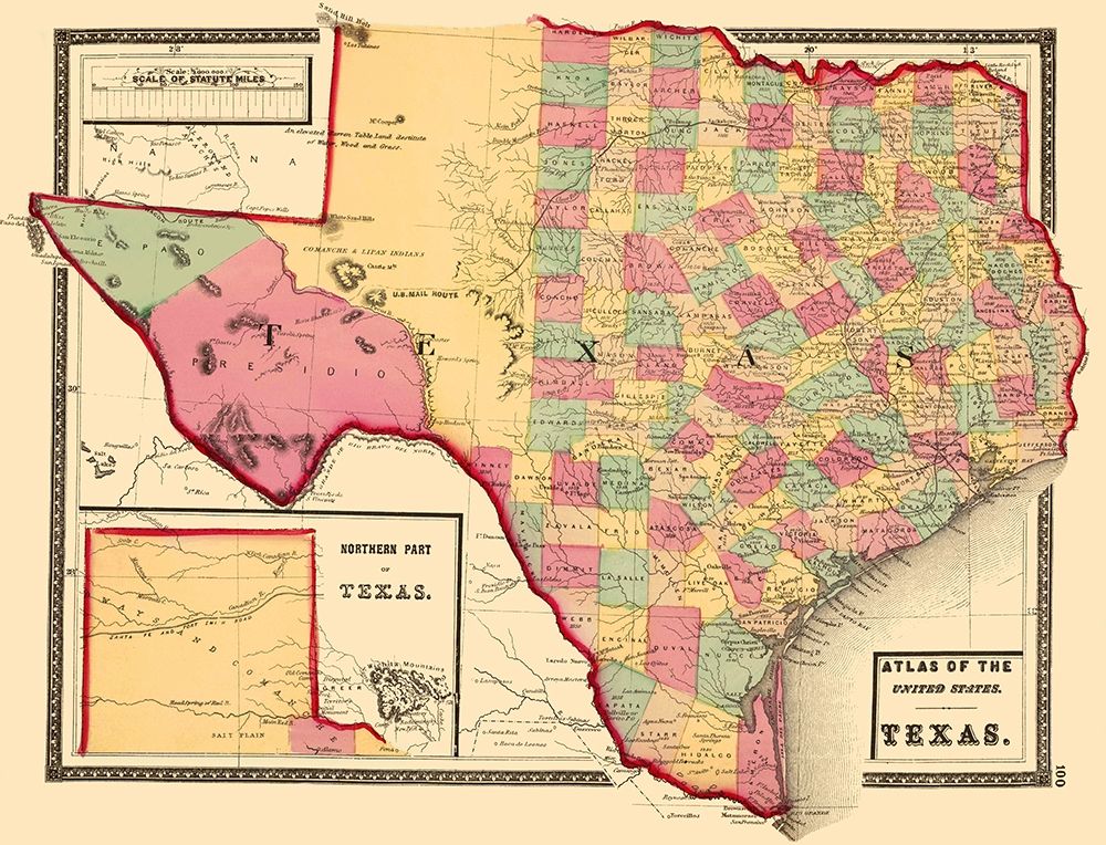 Texas - Stedman 1873