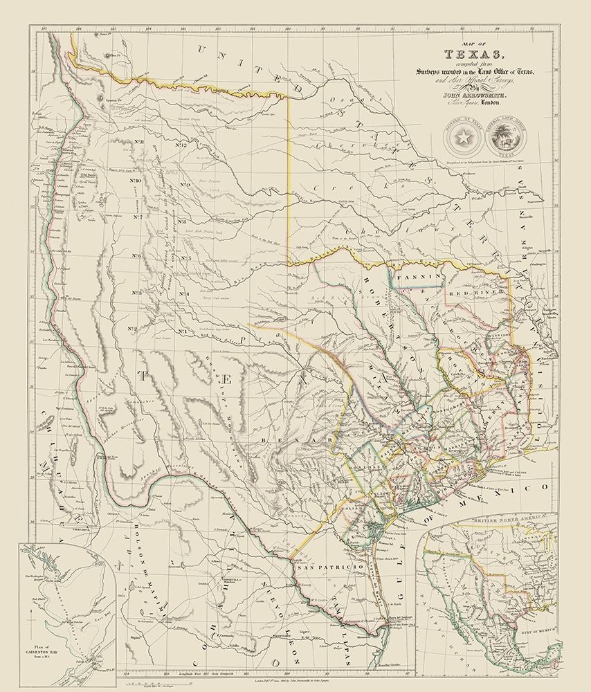 Texas and Surrounding Territories - Arrowsmith