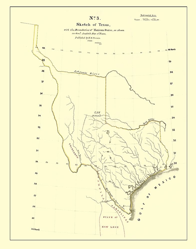 Texas - Tanner 1839