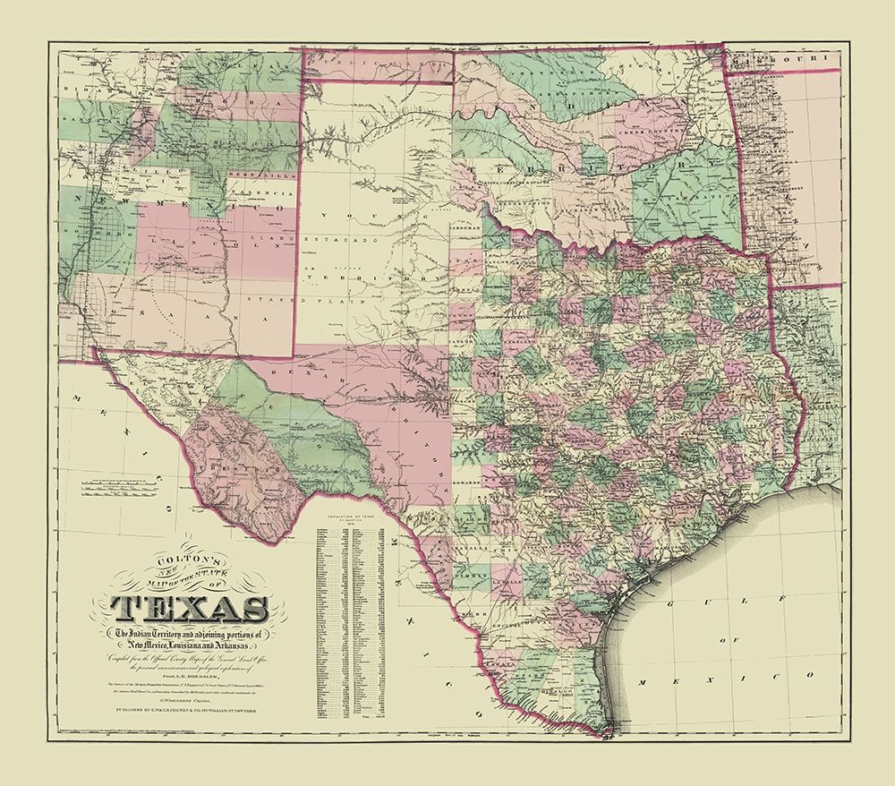 Texas - Colton 1872
