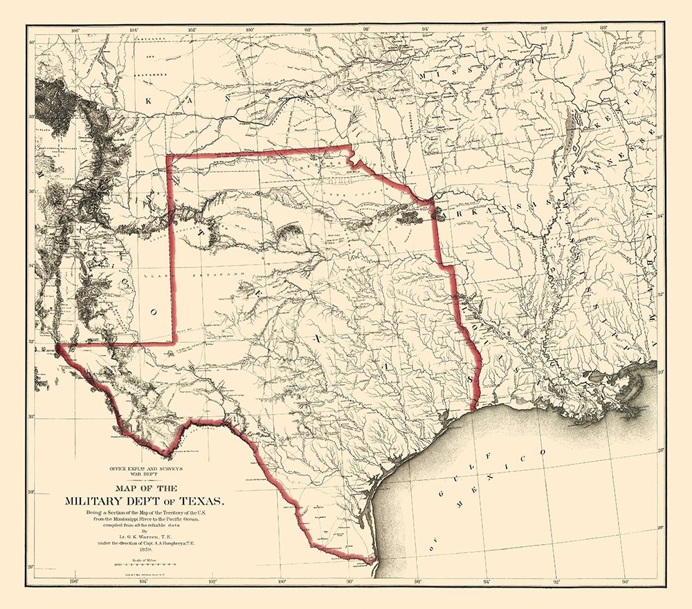 Texas Military Department - Bien 1859