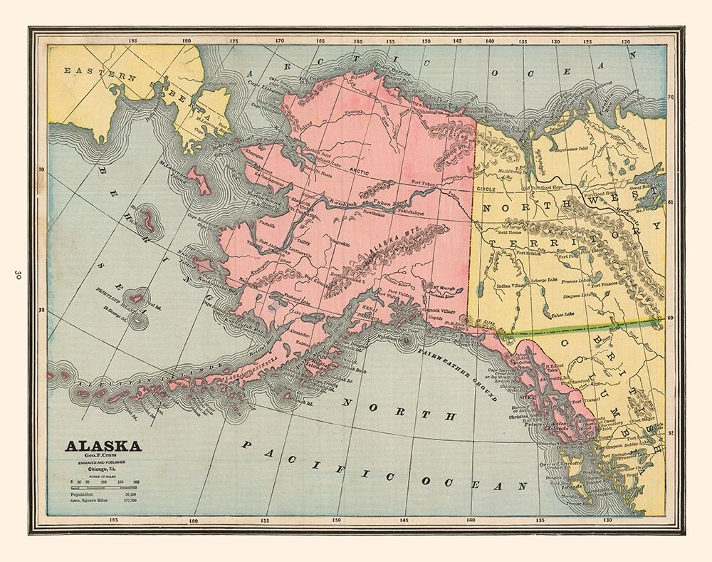 Alaska - Cram 1888