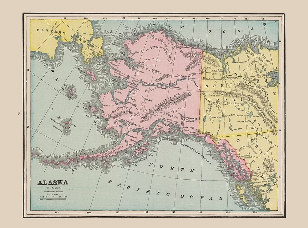 Alaska - Cram 1892