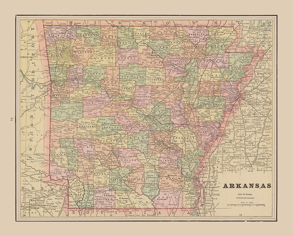 Arkansas - Cram 1892