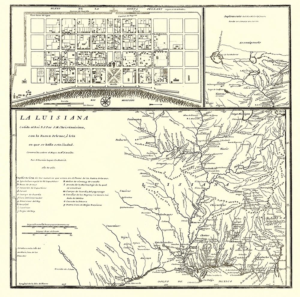 Mississippi River Valley to Canada - Machuca 1762