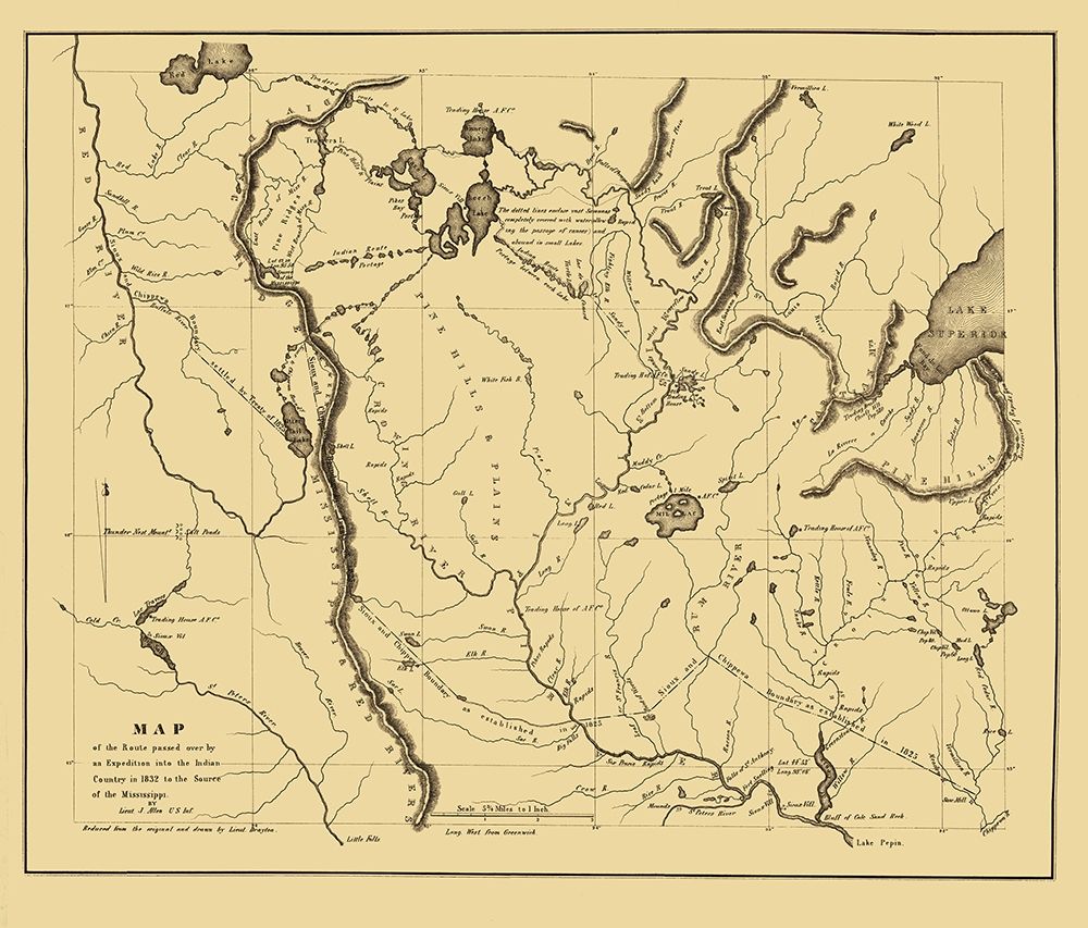 Indian Country Expedition Central US 1832