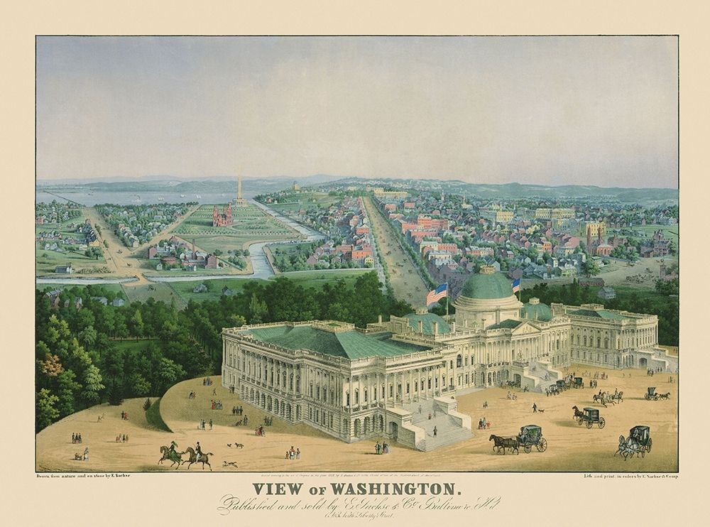 Washington DC - Sachse 1852