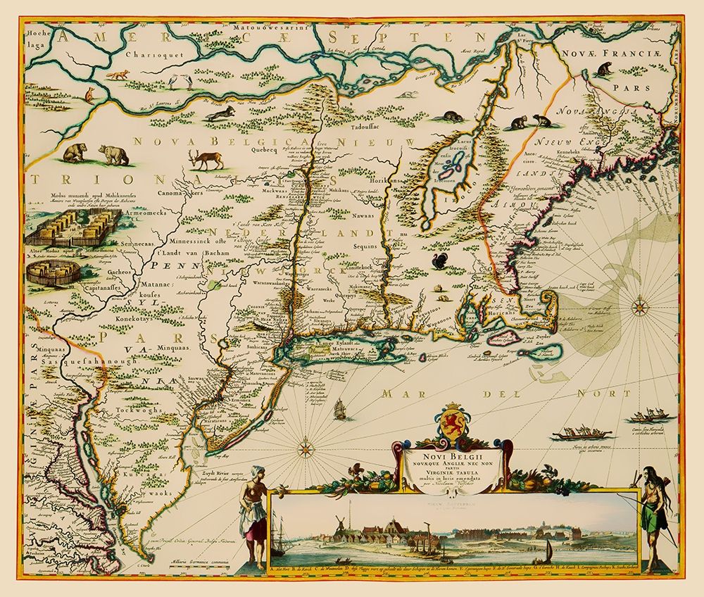 US East Coast, Chesapeake Bay to Maine 1685