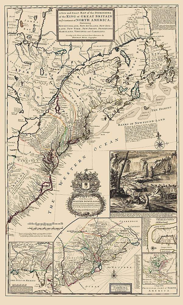 United States Northeast Coast - Moll 1711