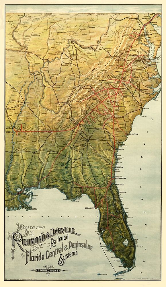 Richmond and Danville Railroad 1893
