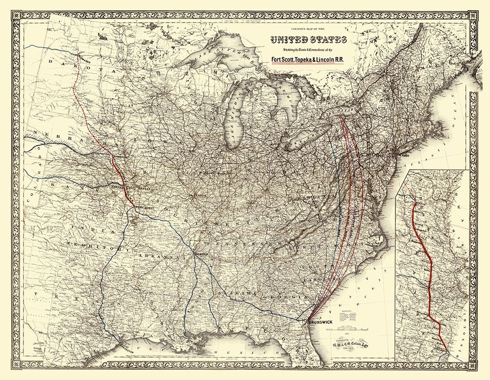 Fort Scott, topeka and Lincoln Railroad 1883