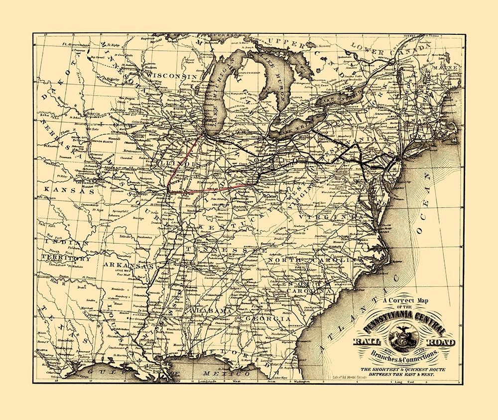 Pennsylvania Central Railroad - Mendel 1854