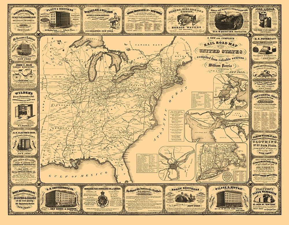 United States Railroads - Perris 1857