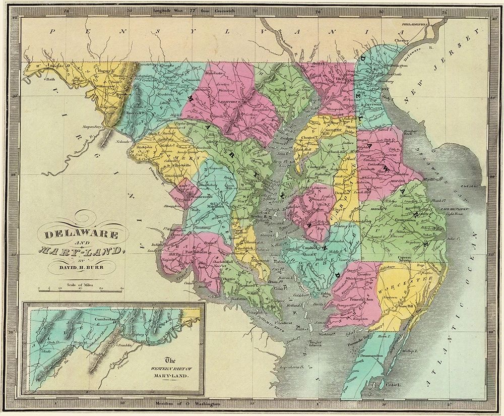 Delaware, Maryland - Burr 1835