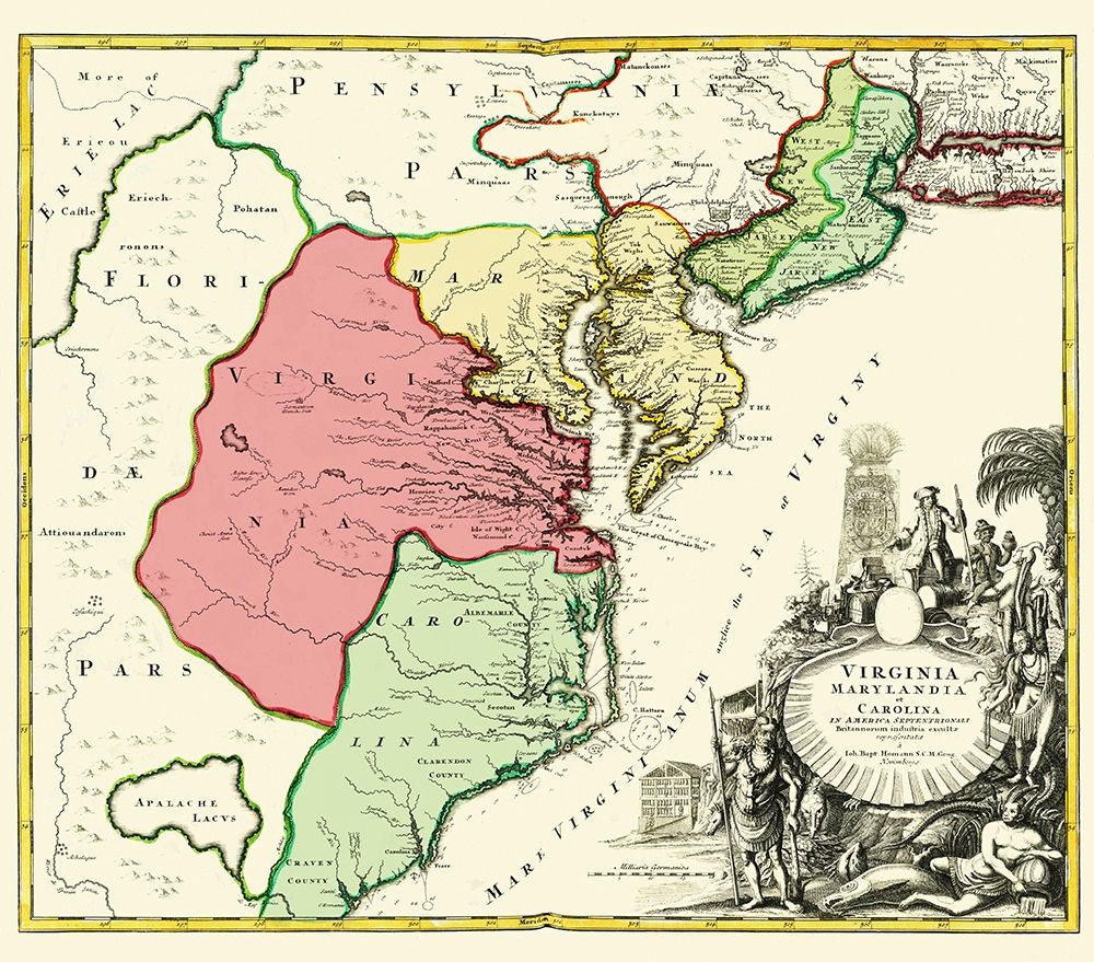 America Septentrionali - Homann 1740