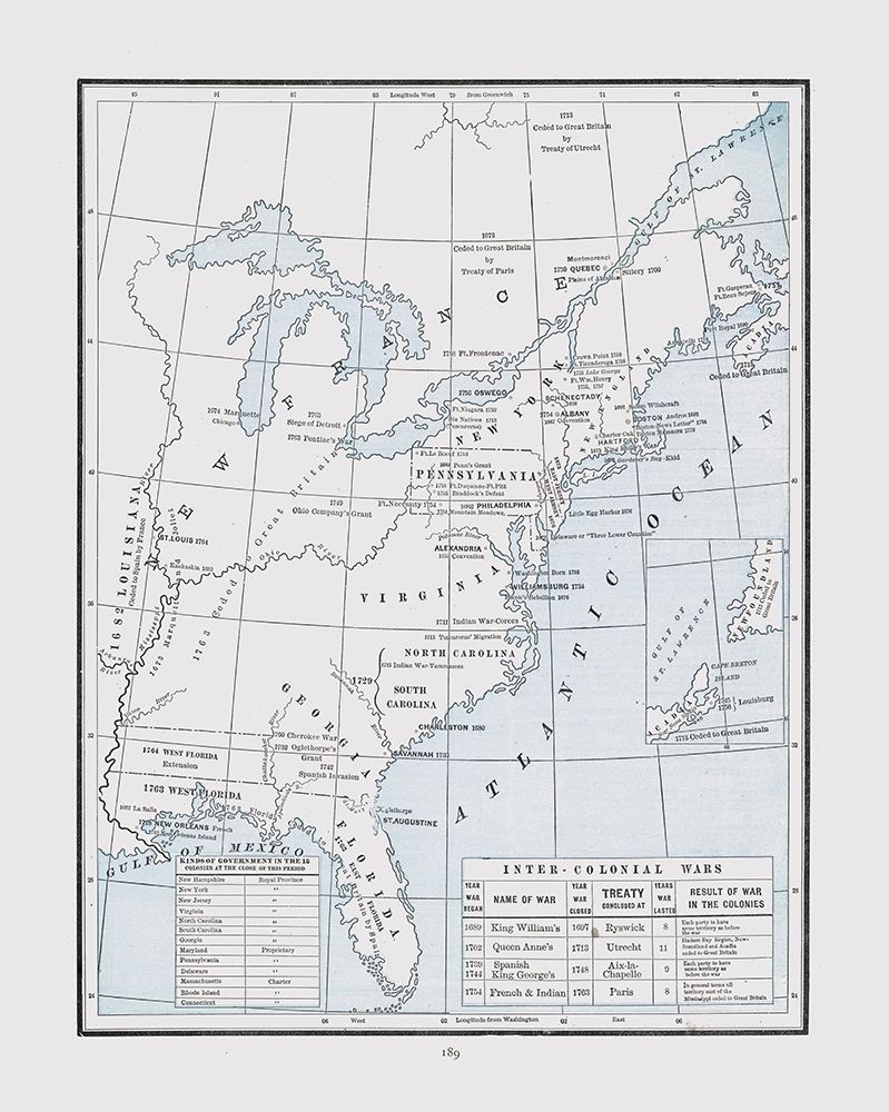Inter Colonial Wars - Cram 1892