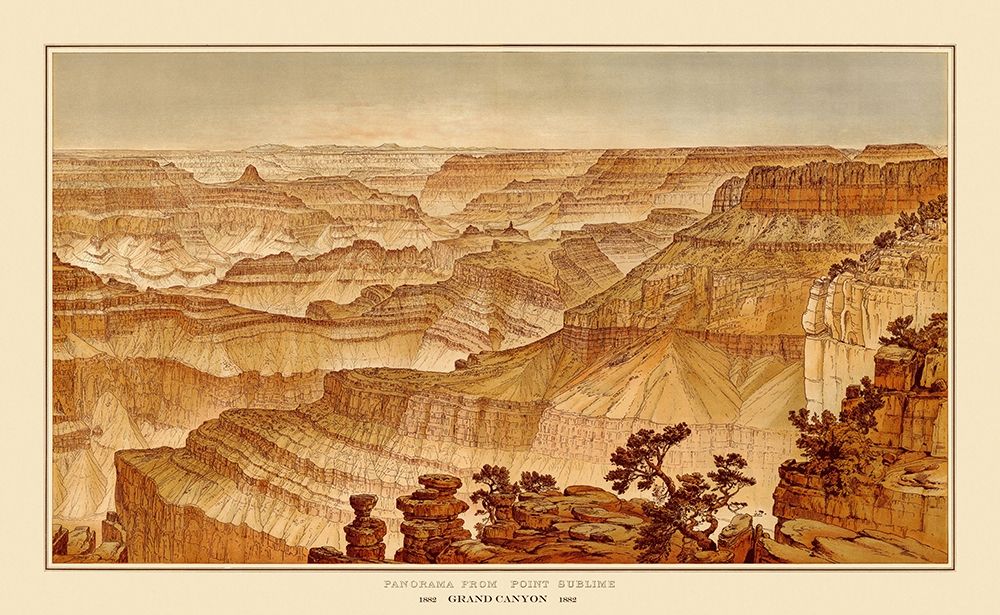 Grand Canyon, Point Sublime Arizona - Bien 1882