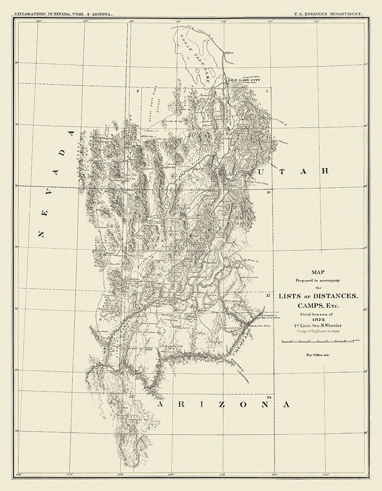 Grand Canyon Camp District - Wheeler 1872