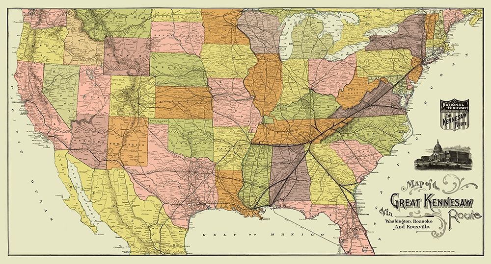 Great Kennesaw Railroad Route - Matthews 1890