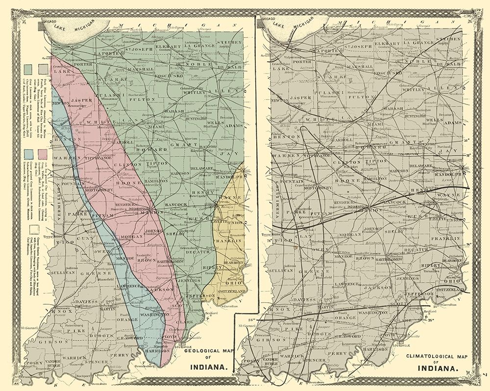 Indiana Geology and Climate - Baskin 1876