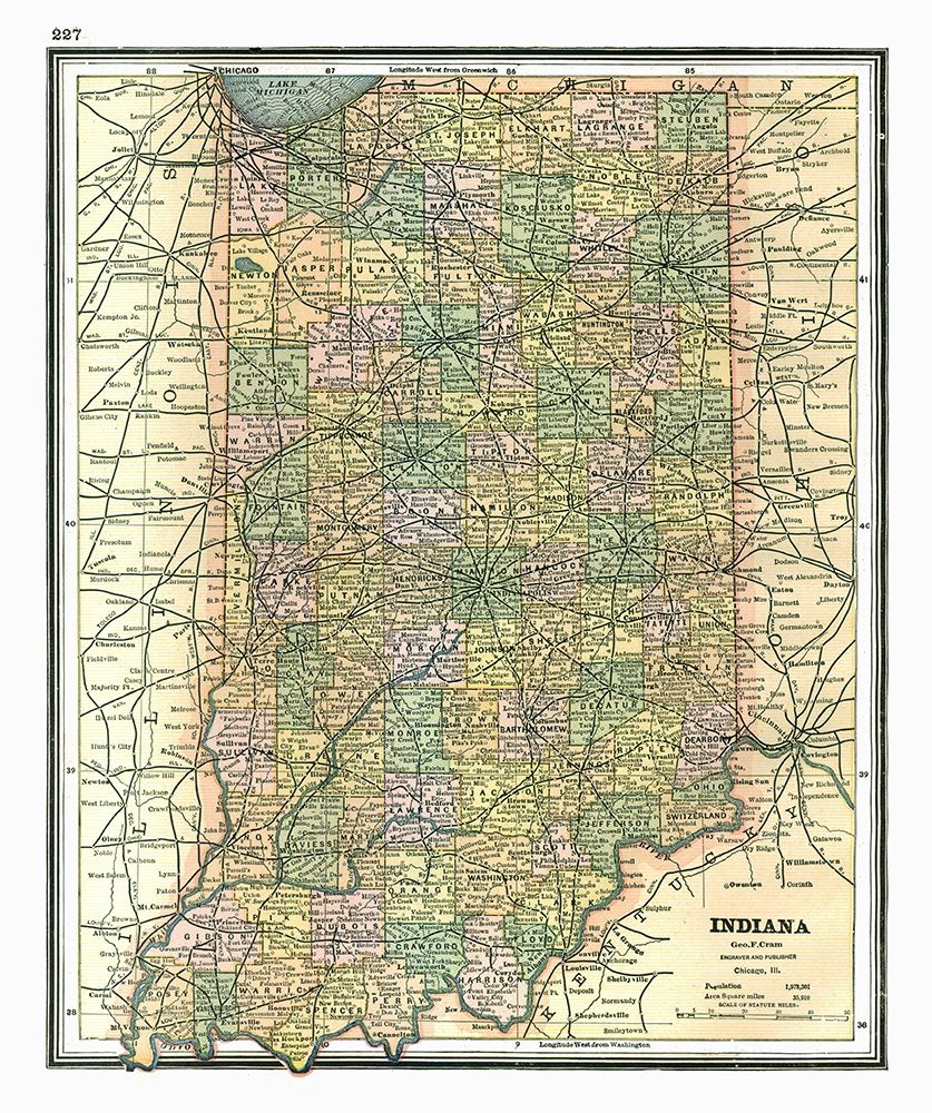 Indiana - Johnson 1888