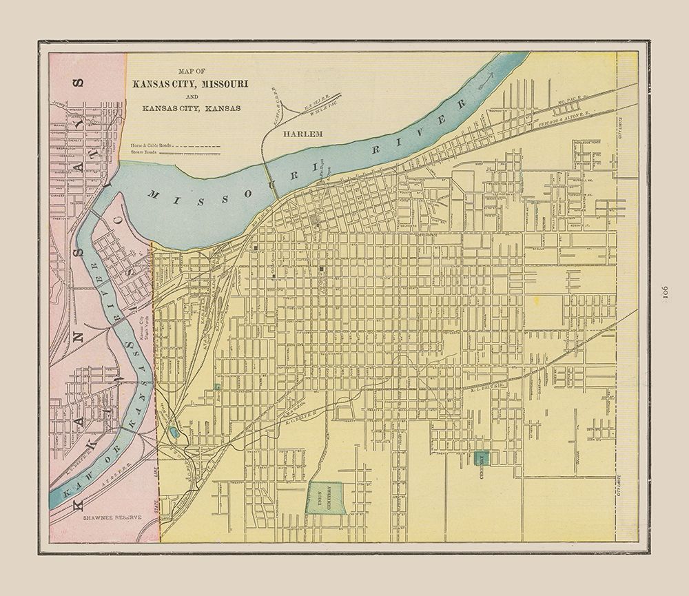 Kansas City  Missouri - Cram 1892