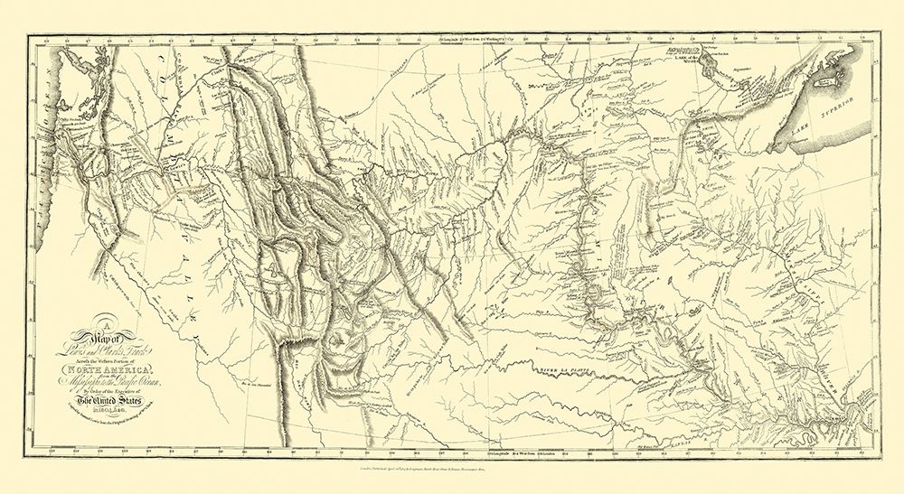 Lewis and Clark Track Across North America