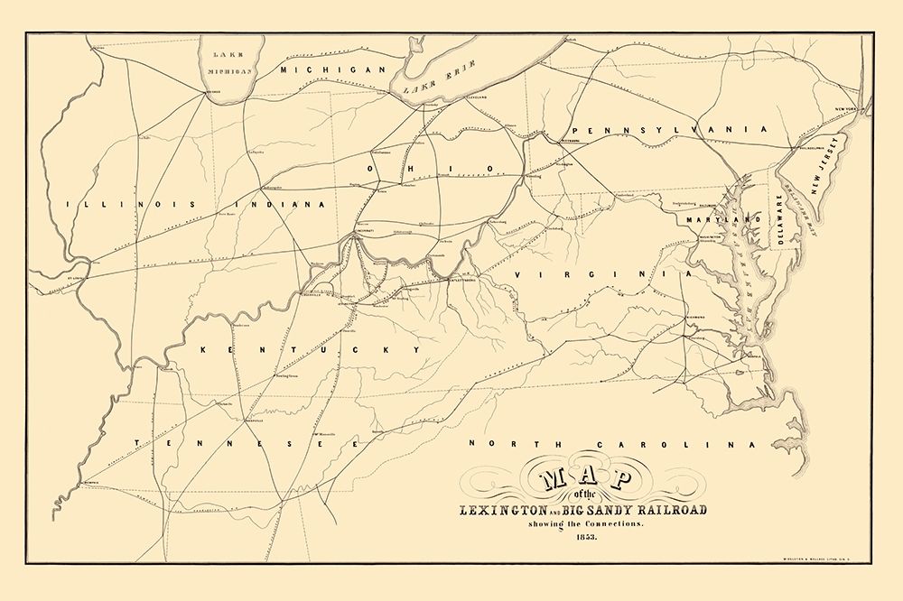Lexington and Big Sandy Railroad - Middleton 1853