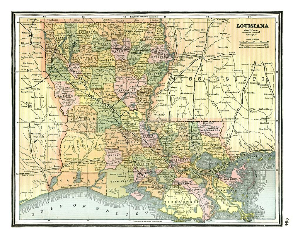 Louisiana - Johnson 1888