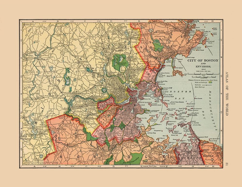 Boston  Massachusetts - Hammond 1910